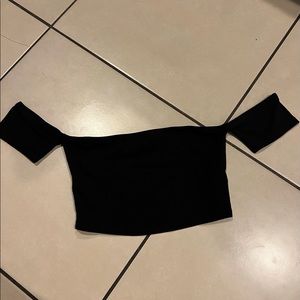 Black crop top
